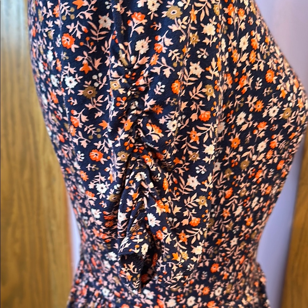 Boden Floral Print Dress - Blue and Orange size 6. - Picture 6 of 13